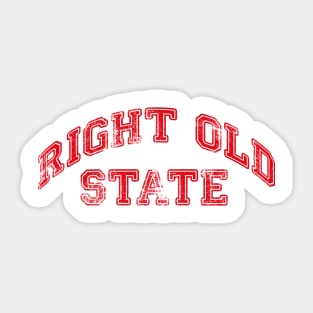 Right Old State Sticker